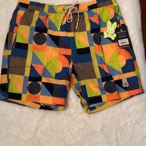 New Men’s Henry Deco Swim Trunks Navy (Medium)